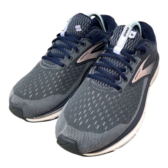 Brooks Dyad 11 Women's Size 9.5 D (Wide) Running Shoes Navy Lavendar Jog Train - Picture 7 of 12